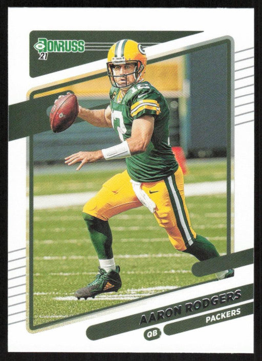 Aaron Rodgers 2021 Donruss Football # 155 Green Bay Packers Base - Collectible Craze America