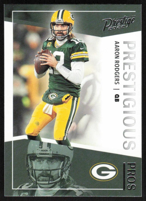 Aaron Rodgers 2022 Panini Prestige Prestigious Pros # PP-1 Insert Green Bay Packers - Collectible Craze America