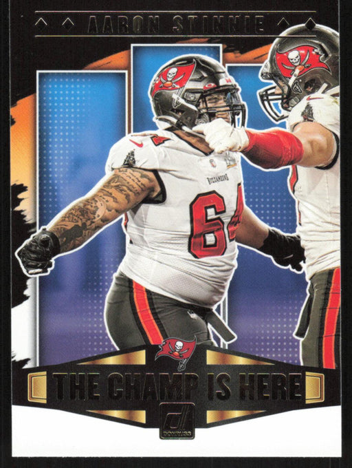 Aaron Stinnie 2021 Donruss Champ Is Here # CIH-18 Tampa Bay Buccaneers - Collectible Craze America