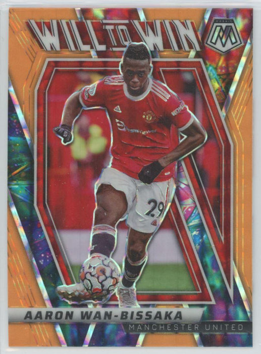 Aaron Wan-Bissaka 2021 Panini Mosaic Premier League # 15 Orange Will To Win Manchester United - Collectible Craze America