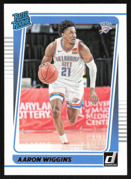 Aaron Wiggins 2021 Donruss Rated Rookie # 241 RC Oklahoma City Thunder - Collectible Craze America