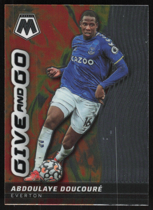 Abdoulaye Doucoure 2021 Panini Mosaic Premier League # 24 Give and Go Everton - Collectible Craze America