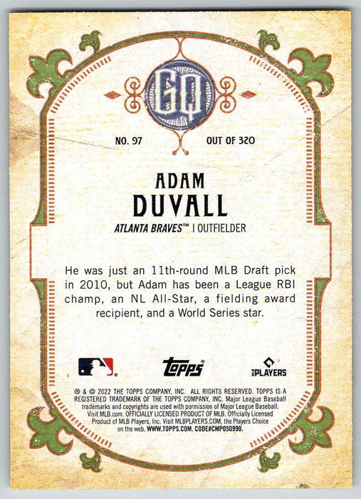Adam Duvall 2022 Topps Gypsy Queen # 97 Atlanta Braves - Collectible Craze America