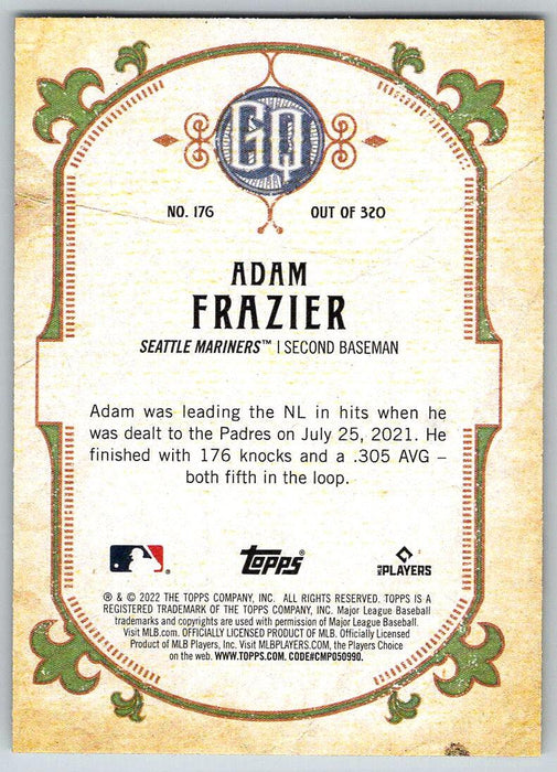 Adam Frazier 2022 Topps Gypsy Queen # 176 Seattle Mariners - Collectible Craze America