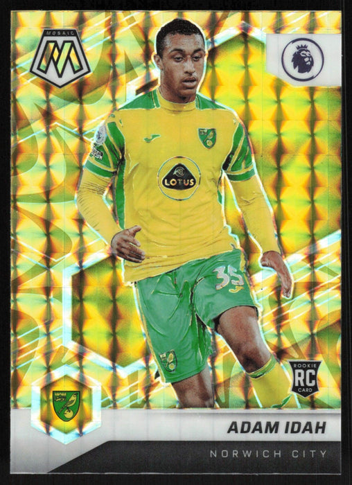 Adam Idah 2021 Panini Mosaic Premier League # 91 RC Reactive Gold Norwich City - Collectible Craze America