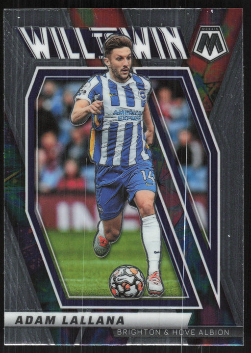 Adam Lallana 2021 Panini Mosaic Premier League # 24 Will to Win Brighton & Hove Albion - Collectible Craze America