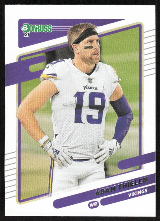 Adam Thielen 2021 Donruss Football # 126 Minnesota Vikings Image Variation Base - Collectible Craze America