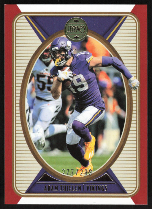 Adam Thielen 2022 Panini Legacy # 65 Red 277/299 Minnesota Vikings - Collectible Craze America