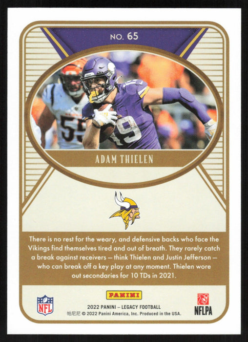 Adam Thielen 2022 Panini Legacy # 65 Red 277/299 Minnesota Vikings - Collectible Craze America