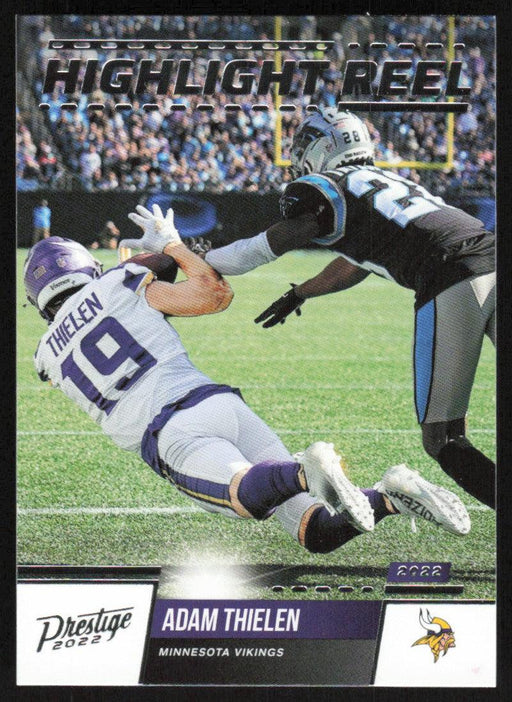 Adam Thielen 2022 Panini Prestige Highlight Reel # HR-6 Insert Minnesota Vikings - Collectible Craze America