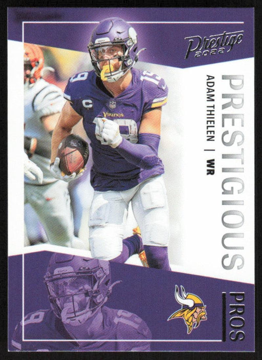 Adam Thielen 2022 Panini Prestige Prestigious Pros # PP-16 Insert Minnesota Vikings - Collectible Craze America