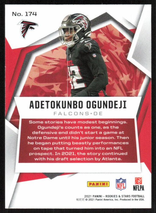 Adetokunbo Ogundeji 2021 Panini Rookies & Stars # 174 RC Atlanta Falcons Base - Collectible Craze America