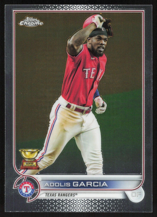 Adolis Garcia 2022 Topps Chrome Baseball # 25 Texas Rangers Base - Collectible Craze America