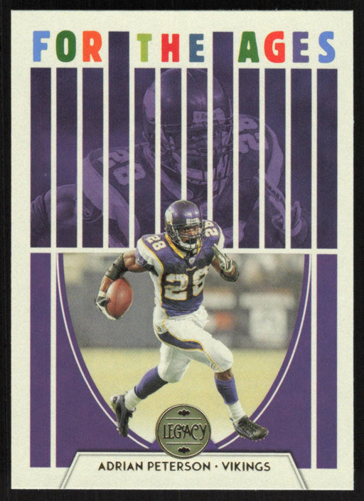 Adrian Peterson 2022 Panini Legacy For The Ages # FA-7 Minnesota Vikings - Collectible Craze America