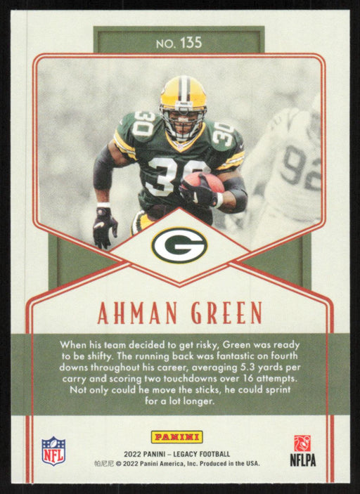 Ahman Green 2022 Panini Legacy Legends # 135 Green Bay Packers Base - Collectible Craze America