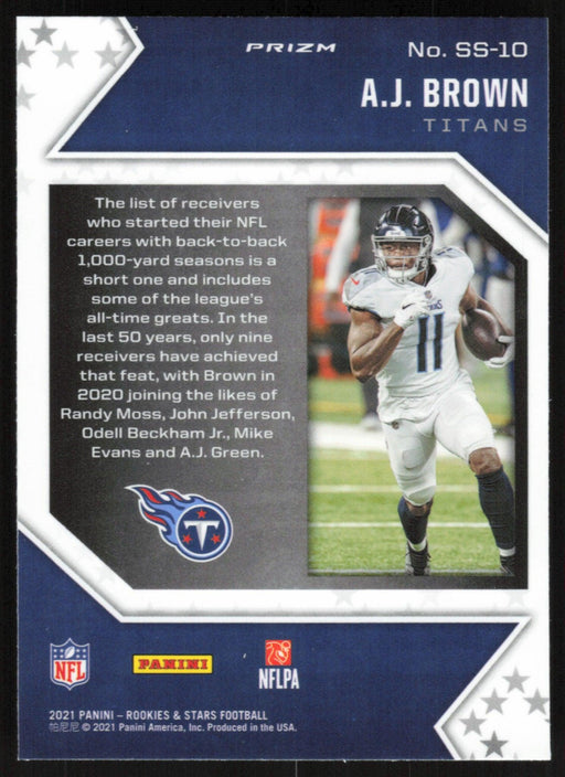 AJ Brown 2021 Panini Rookies & Stars # SS-10 Star Studded Longevity Tennessee Titans - Collectible Craze America