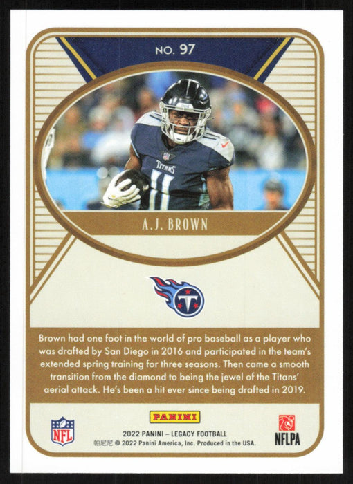 AJ Brown 2022 Panini Legacy Football Base # 97 Tennessee Titans - Collectible Craze America