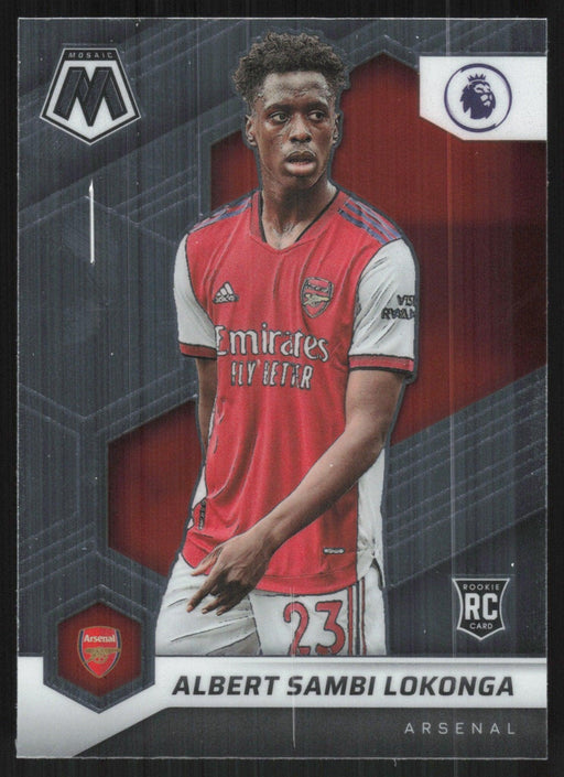 Albert Sambi Lokonga 2021 Panini Mosaic Premier League # 61 RC Arsenal FC Base - Collectible Craze America