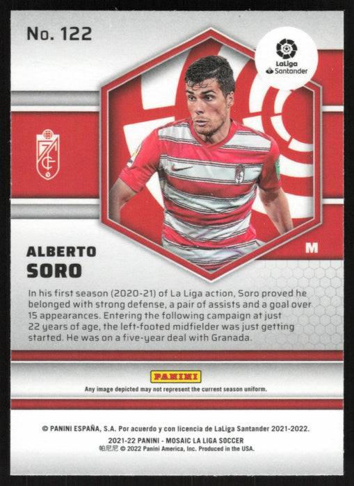 Alberto Soro 2021 Panini Mosaic La Liga # 122 RC Granada CF Base - Collectible Craze America