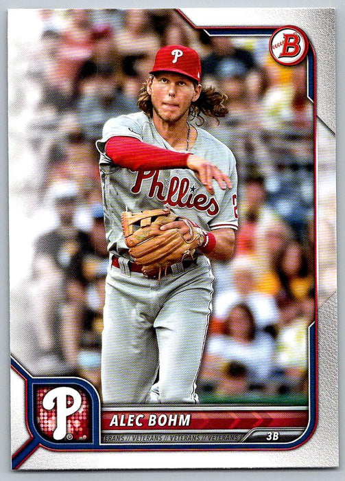 Alec Bohm 2022 Bowman # 31 Philadelphia Phillies - Collectible Craze America