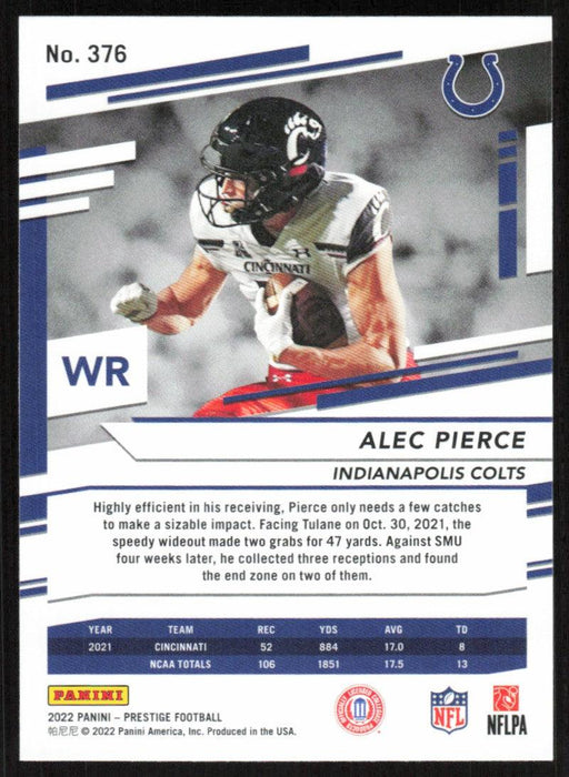 Alec Pierce 2022 Panini Prestige # 376 RC Indianapolis Colts - Collectible Craze America