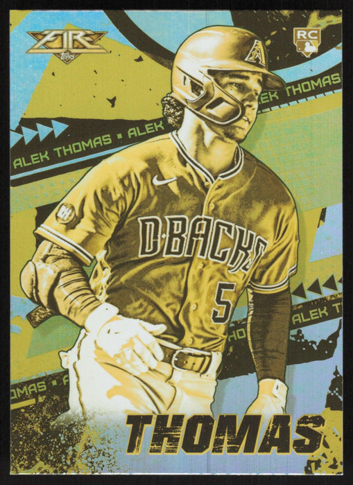 Alek Thomas 2022 Topps Fire # 117 Gold Minted RC Arizona Diamondbacks - Collectible Craze America