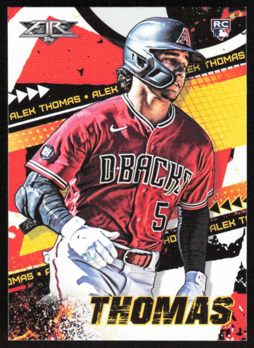 Alek Thomas 2022 Topps Fire Baseball # 117 RC Arizona Diamondbacks Base - Collectible Craze America