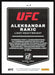 Aleksandar Rakic 2022 Panini Donruss UFC Base # 3 Light Heavyweight - Collectible Craze America