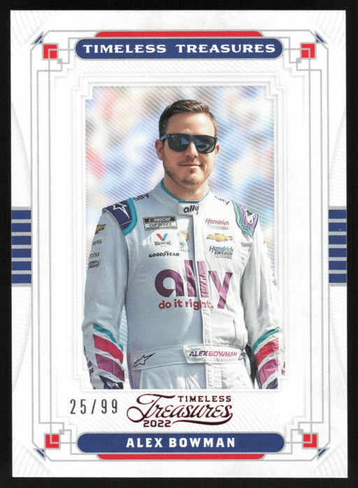 Alex Bowman 2022 Panini Chronicles Racing Timeless Treasures # 5 Red 25/99 - Collectible Craze America