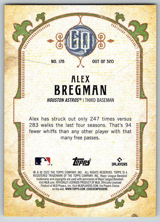 Alex Bregman 2022 Topps Gypsy Queen # 178 Houston Astros - Collectible Craze America