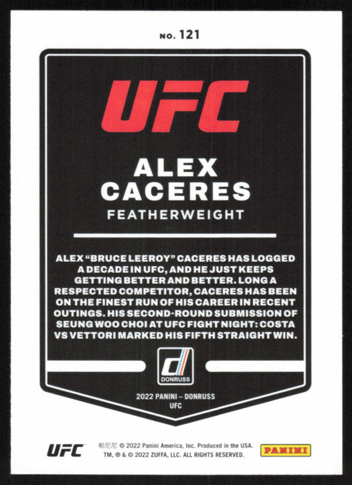 Alex Caceres 2022 Panini Donruss UFC Base # 121 Featherweight - Collectible Craze America