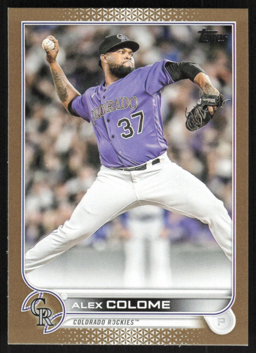 Alex Colome 2022 Topps Update # US325 Gold 0877/2022 Colorado Rockies - Collectible Craze America