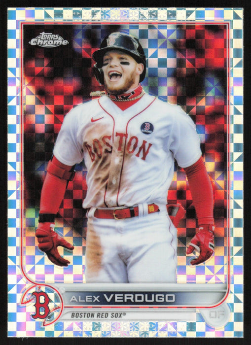 Alex Verdugo 2022 Topps Chrome # 33 X-Fractor Boston Red Sox - Collectible Craze America