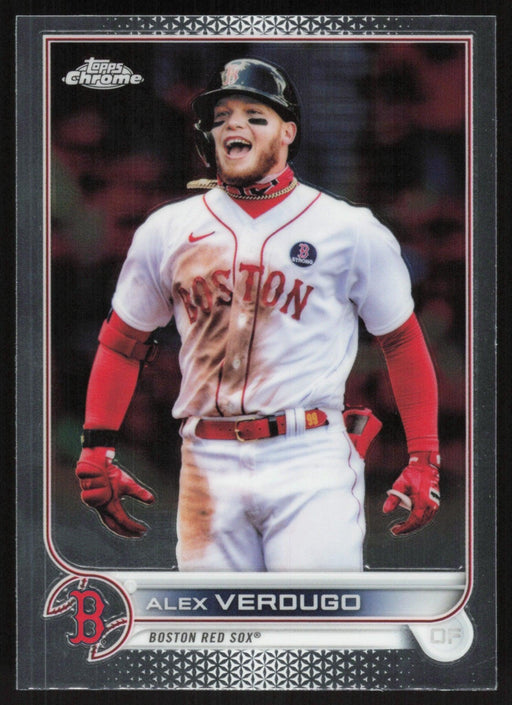 Alex Verdugo 2022 Topps Chrome Baseball # 33 Boston Red Sox Base - Collectible Craze America