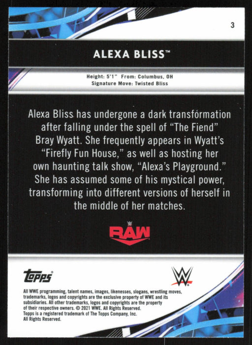 Alexa Bliss 2021 Topps Finest WWE # 3 - Collectible Craze America