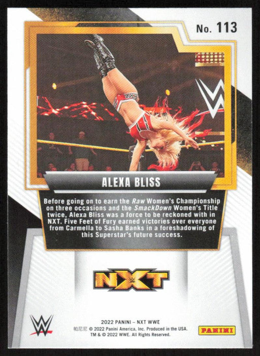 Alexa Bliss 2022 Panini WWE NXT # 113 NXT Alumni NXT - Collectible Craze America