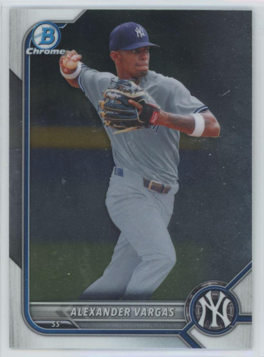 Alexander Vargas 2022 Bowman Chrome Prospects # BCP-140 New York Yankees - Collectible Craze America