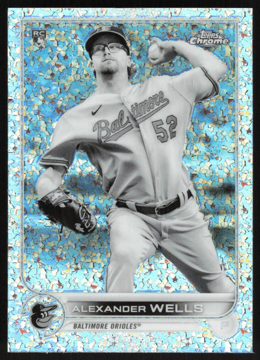 Alexander Wells 2022 Topps Chrome # 49 RC Black & White Mini Diamond Baltimore Orioles - Collectible Craze America