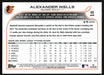 Alexander Wells 2022 Topps Chrome # 49 RC Black & White Mini Diamond Baltimore Orioles - Collectible Craze America