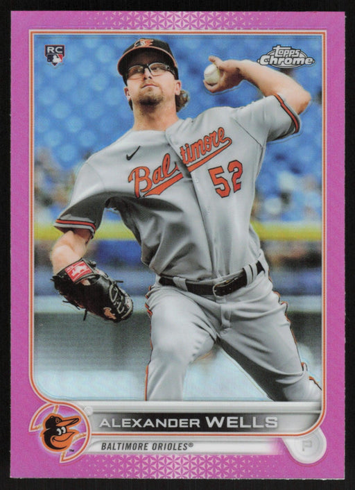 Alexander Wells 2022 Topps Chrome # 49 RC Pink Refractor Baltimore Orioles - Collectible Craze America