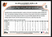 Alexander Wells 2022 Topps Chrome Baseball # 49 RC Baltimore Orioles Base - Collectible Craze America