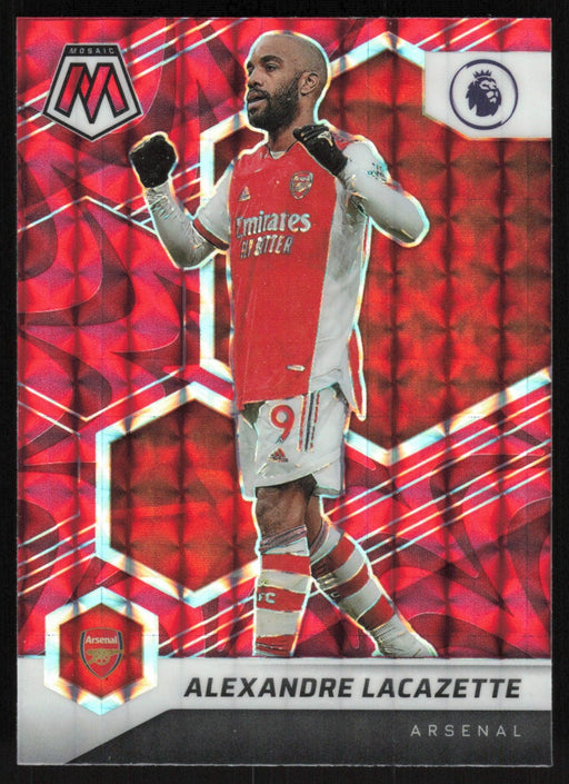 Alexandre Lacazette 2021 Panini Mosaic Premier League # 64 Reactive Red Arsenal - Collectible Craze America