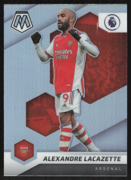 Alexandre Lacazette 2021 Panini Mosaic Premier League # 64 Silver Prizm Arsenal - Collectible Craze America