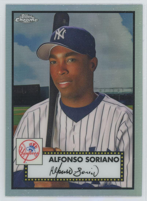 Alfonso Soriano 2021 Topps Chrome Platinum Anniversary # 549 Refractor New York Yankees - Collectible Craze America