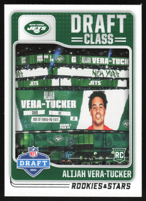 Alijah Vera-Tucker 2021 Panini Rookie & Stars # DC-17 RC Draft Class New York Jets - Collectible Craze America