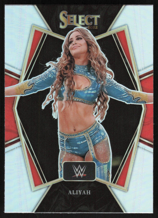 Aliyah 2022 Panini Select WWE # 127 Premier Level Silver Prizm Smack Down - Collectible Craze America