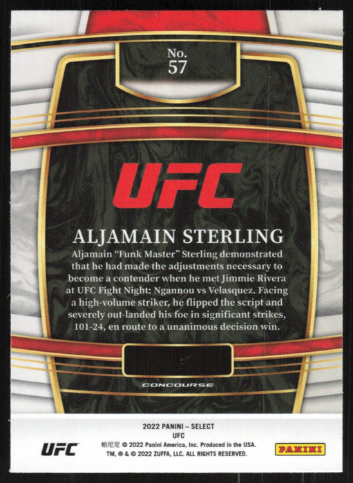 Aljamain Sterling 2022 Panini Select UFC # 57 Concourse - Collectible Craze America