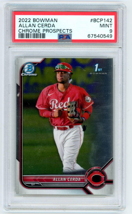 Allan Cerda 2022 Bowman Chrome Prospects # BCP-142 PSA 9 Cincinnati Reds - Collectible Craze America