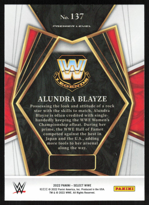 Alundra Blayze 2022 Panini Select WWE # 137 Legend Premier Level Base - Collectible Craze America