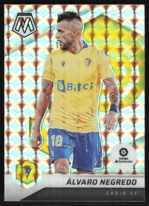 Alvaro Negredo 2021 Panini Mosaic La Liga # 104 Mosaic Prizm Cadiz CF - Collectible Craze America